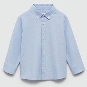 Mango Cotton Long Sleeve Shirt For Boys