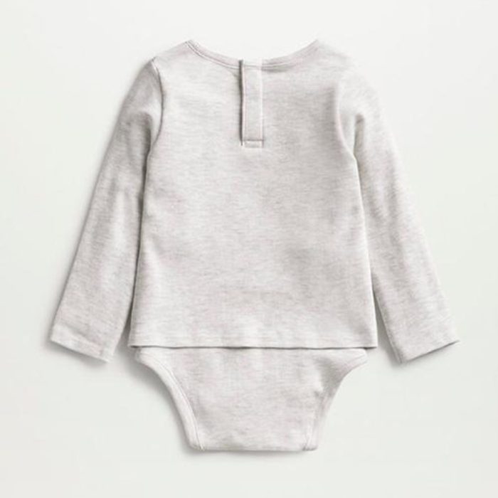 Mango Organic Cotton Viscose Long Sleeve Tee for Girls - Back