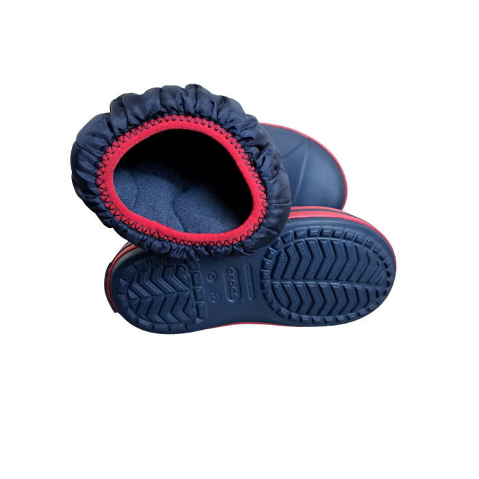 CROCS NAVY WINTER PUFF BOOT, 12UK..