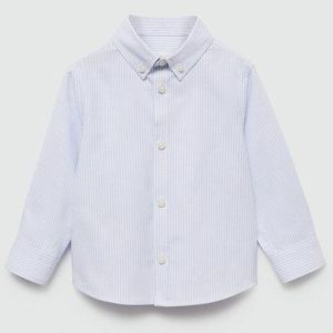Mango Cotton Long Sleeve Shirt For Boys